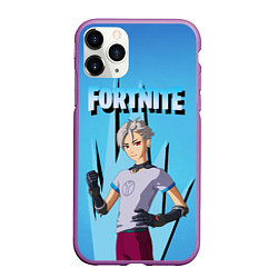 Чехол iPhone 11 Pro матовый Orin Fortnite, цвет: 3D-фиолетовый