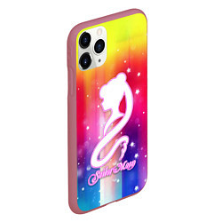 Чехол iPhone 11 Pro матовый Sailor Moon, цвет: 3D-малиновый — фото 2