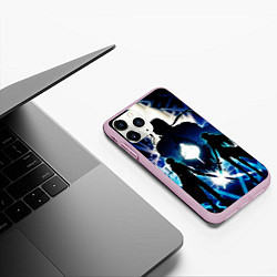 Чехол iPhone 11 Pro матовый Sword Art Online Кирито Асуна, цвет: 3D-розовый — фото 2