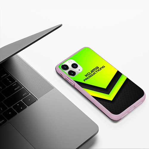 Чехол iPhone 11 Pro матовый KOJIMA PRODUCTIONS / 3D-Розовый – фото 3