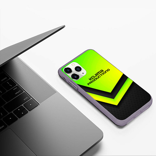 Чехол iPhone 11 Pro матовый KOJIMA PRODUCTIONS / 3D-Серый – фото 3