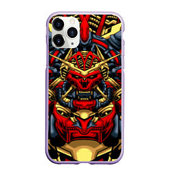 Чехол iPhone 11 Pro матовый Механический самурай