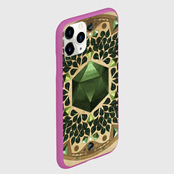 Чехол iPhone 11 Pro матовый DnD Dices: Pattern, цвет: 3D-фиолетовый — фото 2