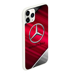 Чехол iPhone 11 Pro матовый MERCEDES BENZ S, цвет: 3D-белый — фото 2