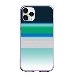 Чехол iPhone 11 Pro матовый Sea color, цвет: 3D-светло-сиреневый