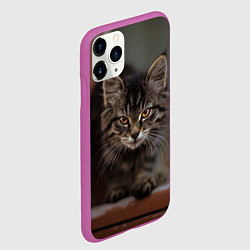 Чехол iPhone 11 Pro матовый Мой внутренний зверь, цвет: 3D-фиолетовый — фото 2