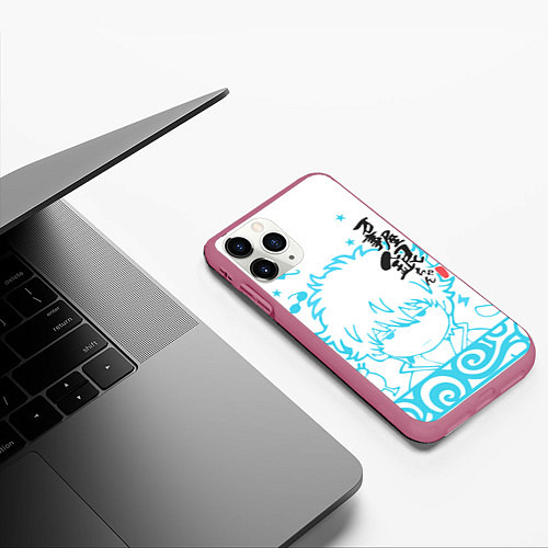 Чехол iPhone 11 Pro матовый Gintama / 3D-Малиновый – фото 3