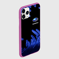 Чехол iPhone 11 Pro матовый Subaru, цвет: 3D-фиолетовый — фото 2