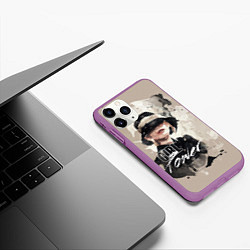 Чехол iPhone 11 Pro матовый Girl Power, цвет: 3D-фиолетовый — фото 2