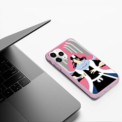 Чехол iPhone 11 Pro матовый Bleach Блич, цвет: 3D-розовый — фото 2