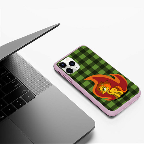 Чехол iPhone 11 Pro матовый Пони по имени Огонек / 3D-Розовый – фото 3
