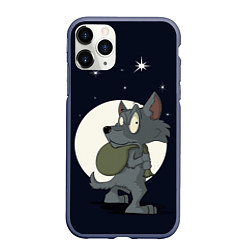 Чехол iPhone 11 Pro матовый Серый волчонок, цвет: 3D-серый