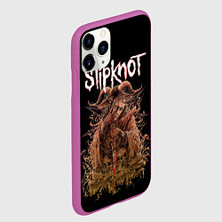 Чехол iPhone 11 Pro матовый SLIPKNOT, цвет: 3D-фиолетовый — фото 2