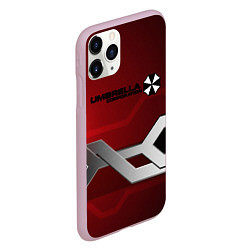 Чехол iPhone 11 Pro матовый Umbrella Corp, цвет: 3D-розовый — фото 2