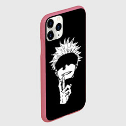 Чехол iPhone 11 Pro матовый Магическая Битва, цвет: 3D-малиновый — фото 2