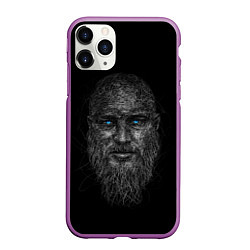 Чехол iPhone 11 Pro матовый Ragnar Lodbrok, цвет: 3D-фиолетовый