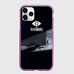 Чехол iPhone 11 Pro матовый Little Nightmares Руки, цвет: 3D-фиолетовый