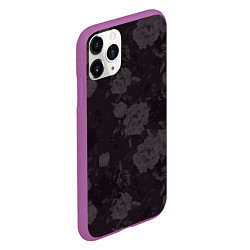 Чехол iPhone 11 Pro матовый Flowers girl низ, цвет: 3D-фиолетовый — фото 2