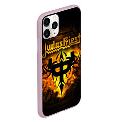 Чехол iPhone 11 Pro матовый JUDAS PRIEST, цвет: 3D-розовый — фото 2