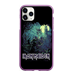 Чехол iPhone 11 Pro матовый IRON MAIDEN, цвет: 3D-фиолетовый