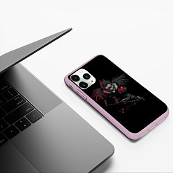 Чехол iPhone 11 Pro матовый Death Note, цвет: 3D-розовый — фото 2