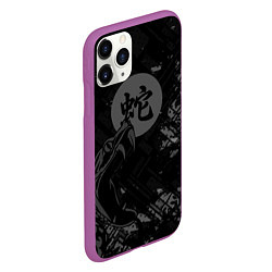 Чехол iPhone 11 Pro матовый Кобра, цвет: 3D-фиолетовый — фото 2