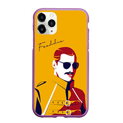 Чехол iPhone 11 Pro матовый QUEEN FREDDY, цвет: 3D-фиолетовый