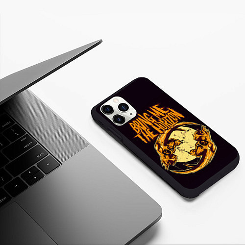 Чехол iPhone 11 Pro матовый BRING ME THE HORIZON / 3D-Черный – фото 3