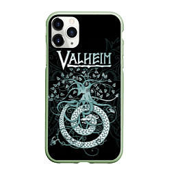 Чехол iPhone 11 Pro матовый Valheim, цвет: 3D-салатовый