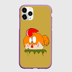 Чехол iPhone 11 Pro матовый Встреча с пчелкой, цвет: 3D-фиолетовый