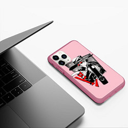 Чехол iPhone 11 Pro матовый Hellsing Хеллсинг, цвет: 3D-малиновый — фото 2