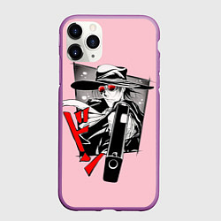 Чехол iPhone 11 Pro матовый Hellsing Хеллсинг, цвет: 3D-фиолетовый