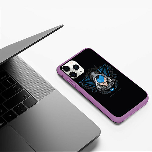 Чехол iPhone 11 Pro матовый Project Ashe / 3D-Фиолетовый – фото 3