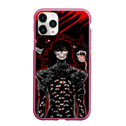 Чехол iPhone 11 Pro матовый Hellsing Хеллсинг, цвет: 3D-малиновый