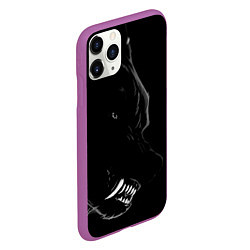 Чехол iPhone 11 Pro матовый Wolf, цвет: 3D-фиолетовый — фото 2