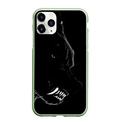 Чехол iPhone 11 Pro матовый Wolf, цвет: 3D-салатовый