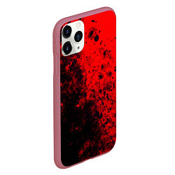 Чехол iPhone 11 Pro матовый Пятна Крови, цвет: 3D-малиновый — фото 2