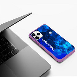 Чехол iPhone 11 Pro матовый Volkswagen, цвет: 3D-фиолетовый — фото 2