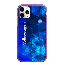 Чехол iPhone 11 Pro матовый Volkswagen, цвет: 3D-фиолетовый