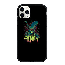 Чехол iPhone 11 Pro матовый XENOMORPH, цвет: 3D-черный