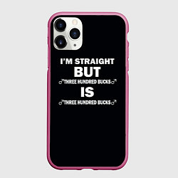 Чехол iPhone 11 Pro матовый IM STRAIGHT, цвет: 3D-малиновый