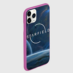 Чехол iPhone 11 Pro матовый Starfield, цвет: 3D-фиолетовый — фото 2