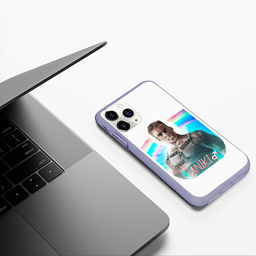 Чехол iPhone 11 Pro матовый Aniki / 3D-Светло-сиреневый – фото 3