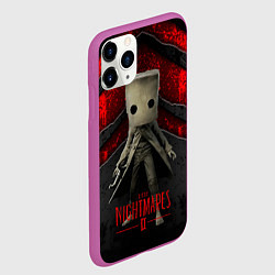 Чехол iPhone 11 Pro матовый Little Nightmares 2, цвет: 3D-фиолетовый — фото 2