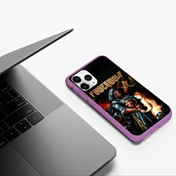 Чехол iPhone 11 Pro матовый Powerwolf, цвет: 3D-фиолетовый — фото 2