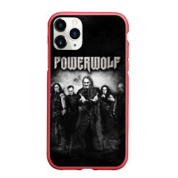 Чехол iPhone 11 Pro матовый Powerwolf, цвет: 3D-красный