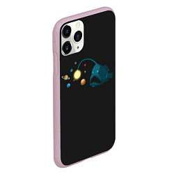 Чехол iPhone 11 Pro матовый Космическая угроза, цвет: 3D-розовый — фото 2
