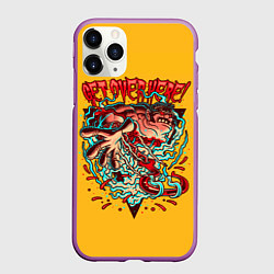 Чехол iPhone 11 Pro матовый Пудж Dota 2, цвет: 3D-фиолетовый