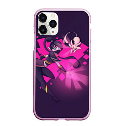 Чехол iPhone 11 Pro матовый Темпларочка Dota 2, цвет: 3D-розовый