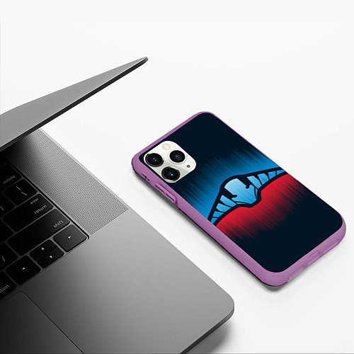 Чехол iPhone 11 Pro матовый Свен Dota 2 / 3D-Фиолетовый – фото 3